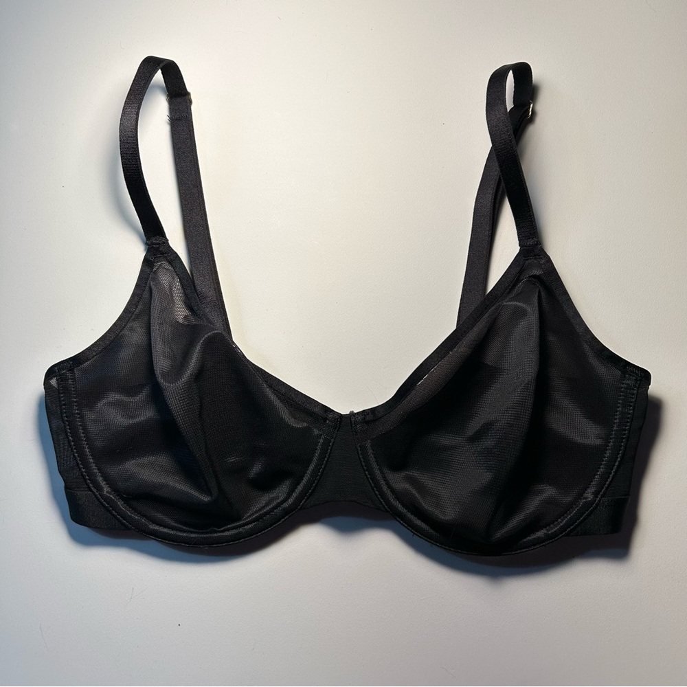 Soma Elegant Black Sheer Bra